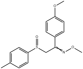 1-(4-METHOXYPHENYL)-2-[(4-METHYLPHENYL)SULFINYL]-1-ETHANONE O-METHYLOXIME Struktur