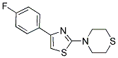 4-[4-(4-FLUOROPHENYL)-1,3-THIAZOL-2-YL]THIOMORPHOLINE Struktur