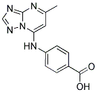 4-(5-METHYL-[1,2,4]TRIAZOLO[1,5-A]PYRIMIDIN-7-YLAMINO)-BENZOIC ACID Struktur