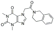 7-[2-(3,4-DIHYDROISOQUINOLIN-2(1H)-YL)-2-OXOETHYL]-1,3-DIMETHYL-3,7-DIHYDRO-1H-PURINE-2,6-DIONE Struktur