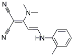 2-[1-(DIMETHYLAMINO)-3-(2-TOLUIDINO)-2-PROPENYLIDENE]MALONONITRILE Struktur