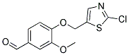 4-[(2-CHLORO-1,3-THIAZOL-5-YL)METHOXY]-3-METHOXYBENZENECARBALDEHYDE Struktur