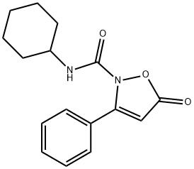 N-CYCLOHEXYL-5-OXO-3-PHENYL-2(5H)-ISOXAZOLECARBOXAMIDE Struktur