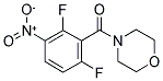 (2,6-DIFLUORO-3-NITROPHENYL)(MORPHOLINO)METHANONE Struktur