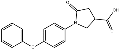 5-OXO-1-(4-PHENOXY-PHENYL)-PYRROLIDINE-3-CARBOXYLIC ACID Struktur