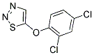 2,4-DICHLOROPHENYL 1,2,3-THIADIAZOL-5-YL ETHER Struktur