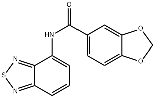 N-(2,1,3-BENZOTHIADIAZOL-4-YL)-1,3-BENZODIOXOLE-5-CARBOXAMIDE Struktur