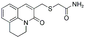 [(2,3-DIHYDRO-5-OXO-(1H,5H)-BENZO[IJ]QUINOLIZIN-6-YL)METHYLTHIO]ACETAMIDE Struktur