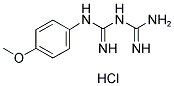 N-(4-METHOXYPHENYL)IMIDODICARBONIMIDIC DIAMIDE HYDROCHLORIDE Struktur