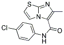 N-(4-CHLOROPHENYL)-6-METHYLIMIDAZO[2,1-B][1,3]THIAZOLE-5-CARBOXAMIDE Struktur