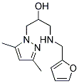 1-(3,5-DIMETHYL-PYRAZOL-1-YL)-3-[(FURAN-2-YLMETHYL)-AMINO]-PROPAN-2-OL Struktur