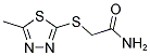 2-[(5-METHYL-1,3,4-THIADIAZOL-2-YL)SULFANYL]ACETAMIDE Struktur