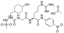 CH3SO2-D-HHT-GLY-ARG-PNA ACOH Struktur