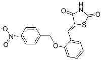 (5Z)-5-{2-[(4-NITROBENZYL)OXY]BENZYLIDENE}-1,3-THIAZOLIDINE-2,4-DIONE Struktur