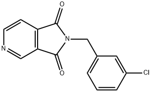 2-(3-CHLOROBENZYL)-1H-PYRROLO[3,4-C]PYRIDINE-1,3(2H)-DIONE Struktur