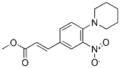 METHYL 3-(3-NITRO-4-PIPERIDINOPHENYL)ACRYLATE Struktur