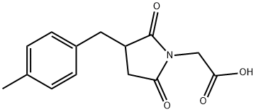 [3-(4-METHYL-BENZYL)-2,5-DIOXO-PYRROLIDIN-1-YL]-ACETIC ACID Struktur