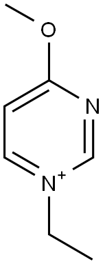 1-ETHYL-4-METHOXYPYRIMIDIN-1-IUM Struktur