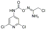 2-CHLORO-N'-(([(2,6-DICHLOROPYRIDIN-4-YL)AMINO]CARBONYL)OXY)ETHANIMIDAMIDE Struktur