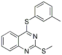 4-[(3-METHYLPHENYL)SULFANYL]-2-(METHYLSULFANYL)QUINAZOLINE Struktur