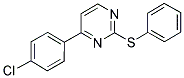 4-(4-CHLOROPHENYL)-2-(PHENYLSULFANYL)PYRIMIDINE Struktur