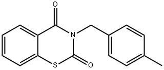 3-(4-METHYLBENZYL)-2H-1,3-BENZOTHIAZINE-2,4(3H)-DIONE Struktur