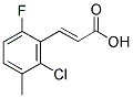 2-CHLORO-6-FLUORO-3-METHYLCINNAMIC ACID Struktur