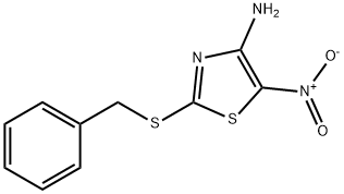 4-AMINO-2-BENZYLTHIO-5-NITROTHIAZOLE Struktur