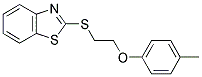 2-([2-(4-METHYLPHENOXY)ETHYL]THIO)-1,3-BENZOTHIAZOLE Struktur