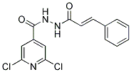 N'4-CINNAMOYL-2,6-DICHLORO-4-PYRIDINECARBOHYDRAZIDE Struktur