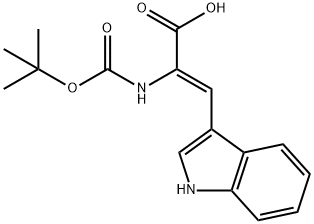 2-[(TERT-BUTOXYCARBONYL)AMINO]-3-(1H-INDOL-3-YL)ACRYLIC ACID Struktur