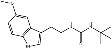 N-(TERT-BUTYL)-N'-[2-(5-METHOXY-1H-INDOL-3-YL)ETHYL]UREA Struktur