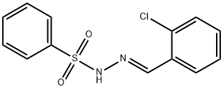 N'-[(E)-(2-CHLOROPHENYL)METHYLIDENE]BENZENESULFONOHYDRAZIDE Struktur