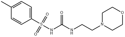 1-((4-METHYLPHENYL)SULFONYL)-3-(2-MORPHOLIN-4-YLETHYL)UREA Struktur