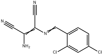 2-AMINO-1-[1-AZA-2-(2,4-DICHLOROPHENYL)VINYL]ETHENE-1,2-DICARBONITRILE Struktur