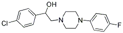 1-(4-CHLOROPHENYL)-2-[4-(4-FLUOROPHENYL)PIPERAZINO]-1-ETHANOL Struktur