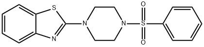 2-[4-(PHENYLSULFONYL)PIPERAZINO]-1,3-BENZOTHIAZOLE Struktur