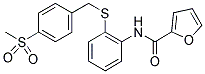 N-[2-(4-(METHYLSULPHONYL)BENZYLTHIO)PHENYL]FURAN-2-CARBOXAMIDE Struktur