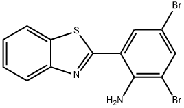 2-(1,3-BENZOTHIAZOL-2-YL)-4,6-DIBROMOANILINE Struktur