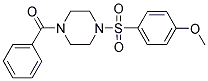 (4-[(4-METHOXYPHENYL)SULFONYL]PIPERAZINO)(PHENYL)METHANONE Structure