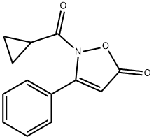 2-(CYCLOPROPYLCARBONYL)-3-PHENYL-5(2H)-ISOXAZOLONE Struktur