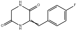 3-[(4-FLUOROPHENYL)METHYLENE]TETRAHYDRO-2,5-PYRAZINEDIONE Struktur