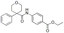 ETHYL 4-{[(4-PHENYLTETRAHYDRO-2H-PYRAN-4-YL)CARBONYL]AMINO}BENZOATE Struktur