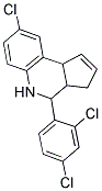 8-CHLORO-4-(2,4-DICHLOROPHENYL)-3A,4,5,9B-TETRAHYDRO-3H-CYCLOPENTA[C]QUINOLINE Struktur