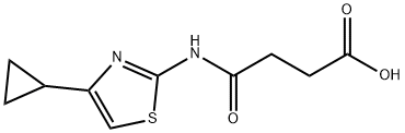 N-(4-CYCLOPROPYL-THIAZOL-2-YL)-SUCCINAMIC ACID Struktur