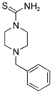 AMINO(4-BENZYLPIPERAZINYL)METHANE-1-THIONE Struktur