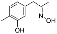 3-HYDROXY-4-METHYLPHENYLACETONE OXIME Struktur