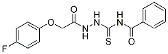 1-(2-(4-FLUOROPHENOXY)ACETYL)-4-BENZOYLTHIOSEMICARBAZIDE Struktur