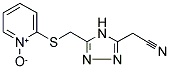 2-(([5-(CYANOMETHYL)-4H-1,2,4-TRIAZOL-3-YL]METHYL)THIO)PYRIDINIUM-1-OLATE Struktur