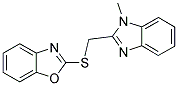 2-([(1-METHYL-1H-BENZIMIDAZOL-2-YL)METHYL]THIO)-1,3-BENZOXAZOLE Struktur